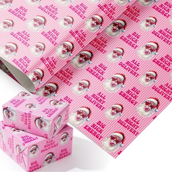 Other - Funny Santa Wrapping Paper Sheets